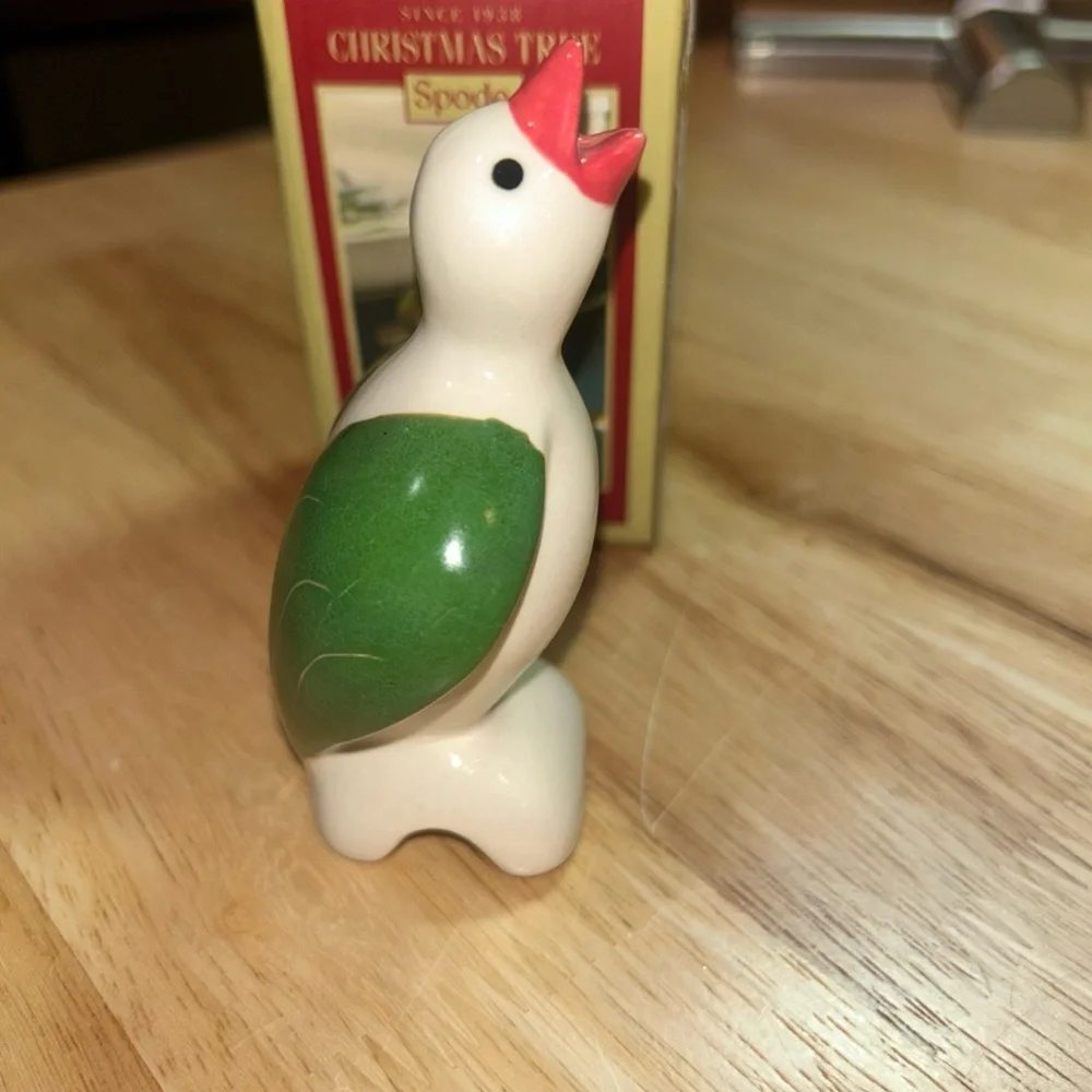 Spode Christmas Tree Pie Bird New in Opened Box 4” Mistletoe Ceramic - Picture 6 of 9